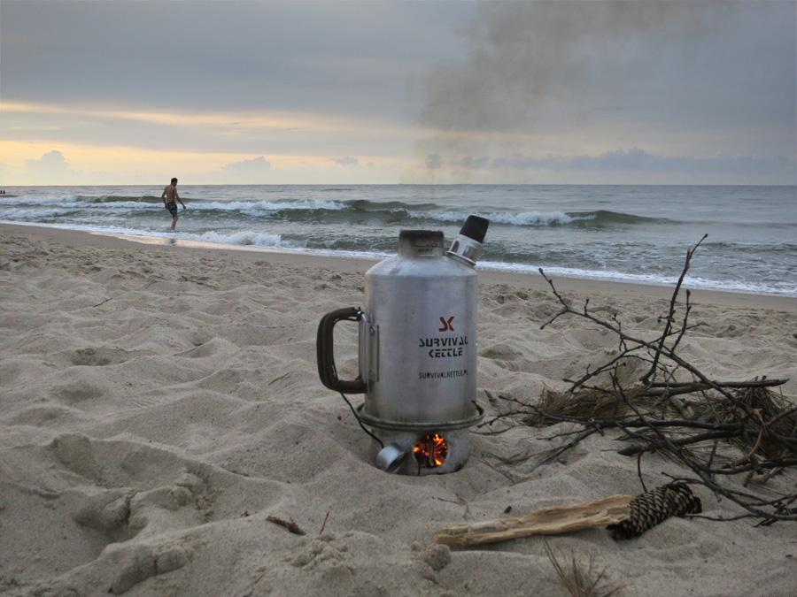 Survival Kettle, kuchenka turystyczna nad Bałtykiem