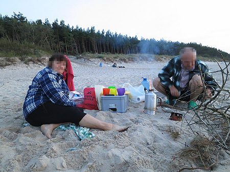Survival Kettle, kuchenka turystyczna nad Bałtykiem