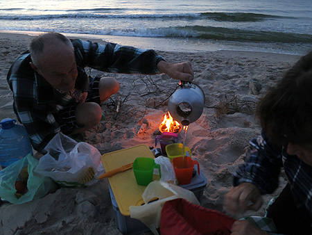 Survival Kettle, kuchenka turystyczna nad Bałtykiem