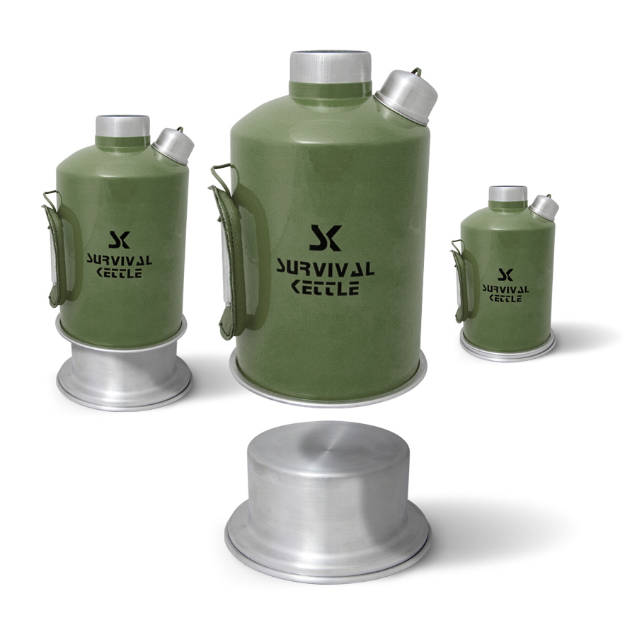Survival Kettle, kuchenka turystyczna, Survival Kettle green