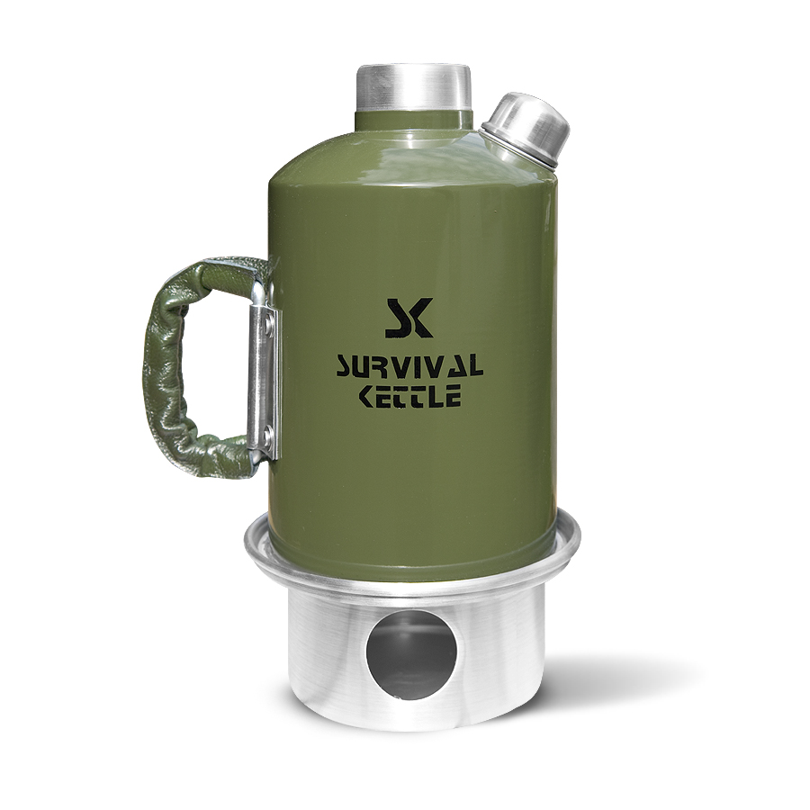 Survival Kettle, kuchenka turystyczna, Survival Kettle green